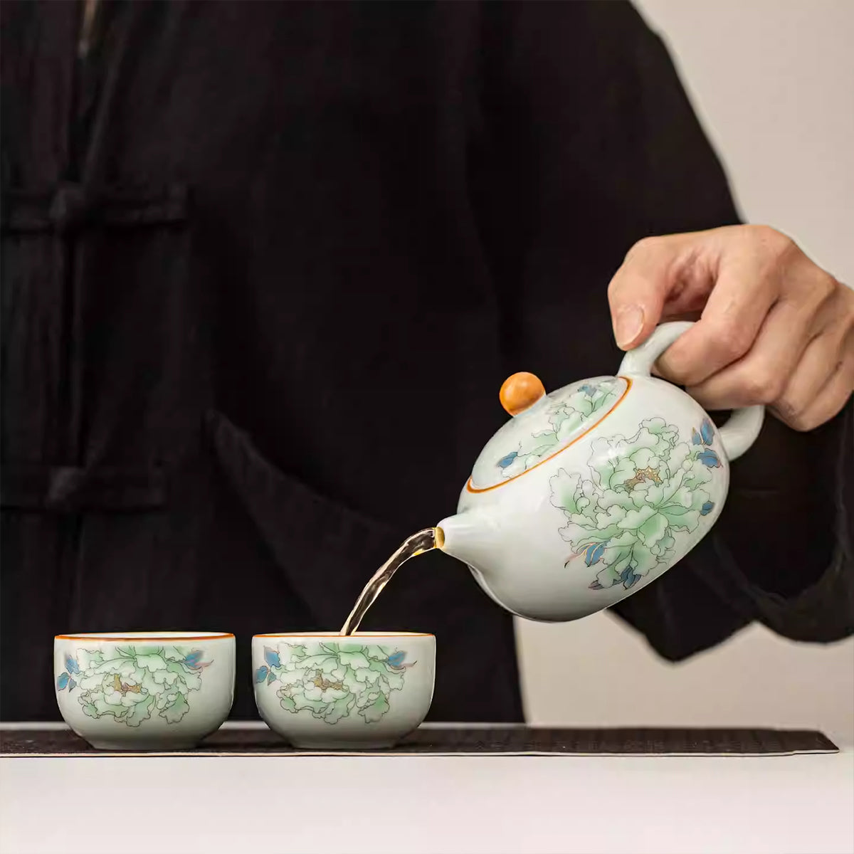 Ceramic - Peony Xi Shi Pot - 200ml Chaliland