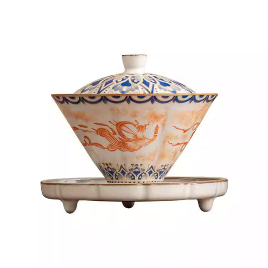Dunhuang Flying Apsaras Ceramics Gaiwan Chaliland
