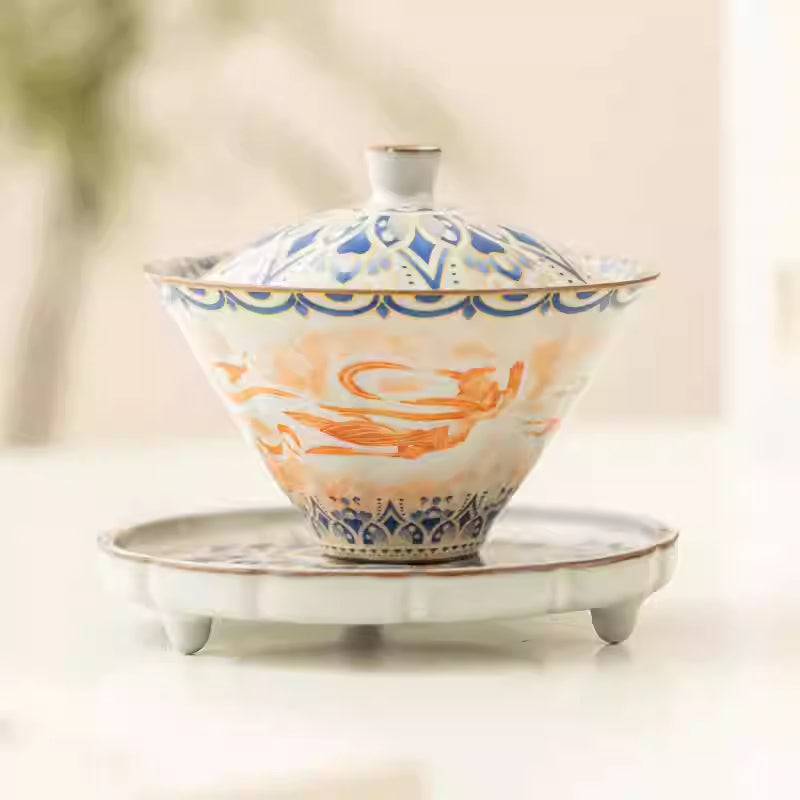 Dunhuang Flying Apsaras Ceramics Gaiwan Chaliland