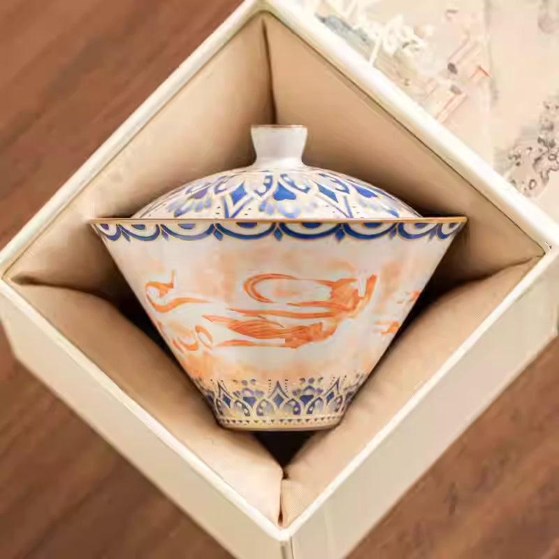 Dunhuang Flying Apsaras Ceramics Gaiwan Chaliland