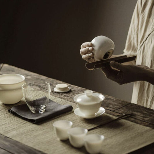 Elegant Jade White Porcelain 100ml Gaiwan Chaliland