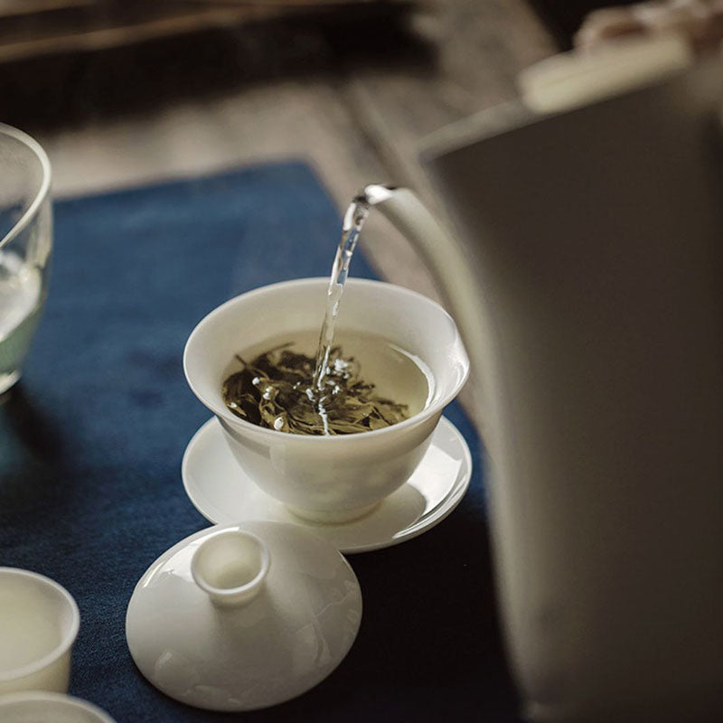 Elegant Jade White Porcelain 100ml Gaiwan Chaliland