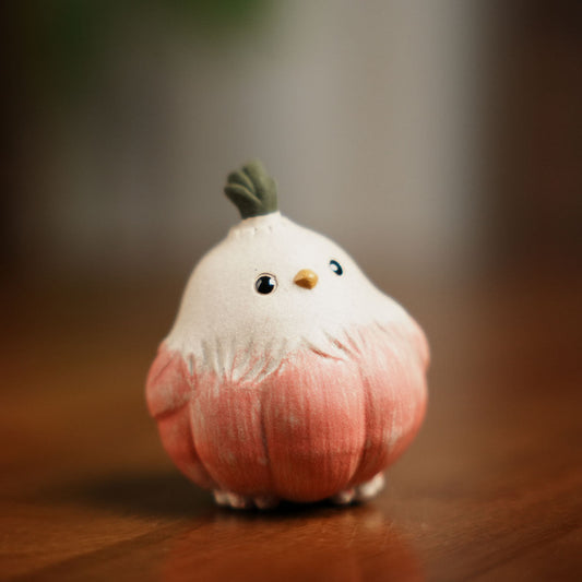 Garlic Chicks Purple Clay Tea Pet Chaliland