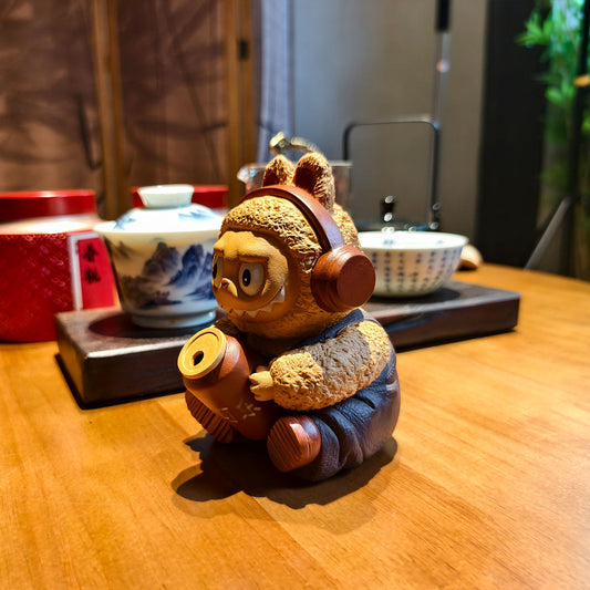 Handmade LABUBU Purple Clay Teapot Chaliland