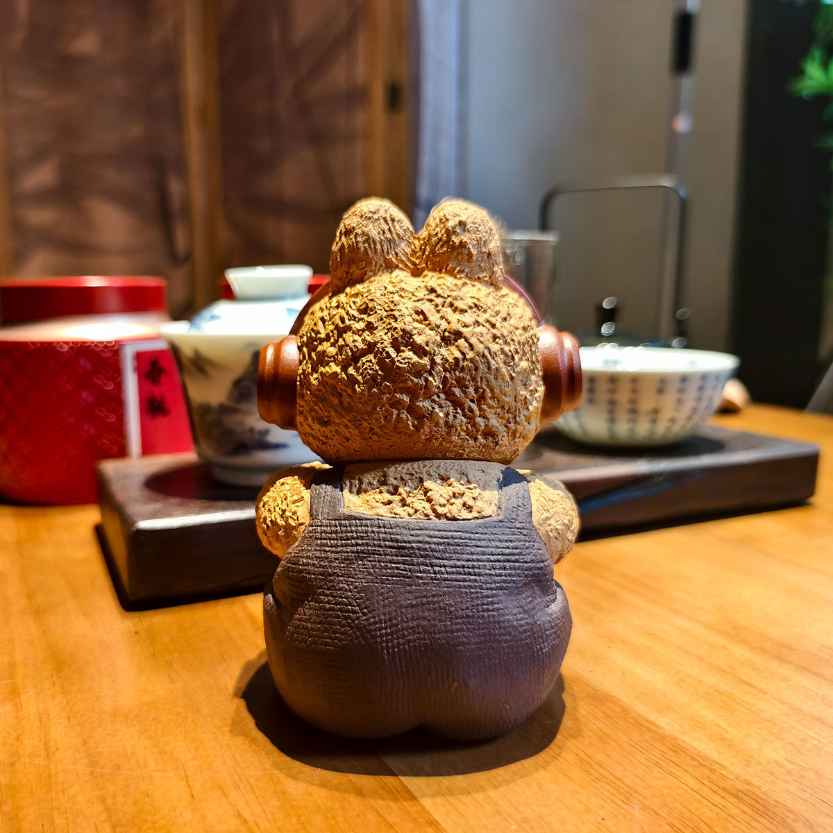 Handmade LABUBU Purple Clay Teapot Chaliland