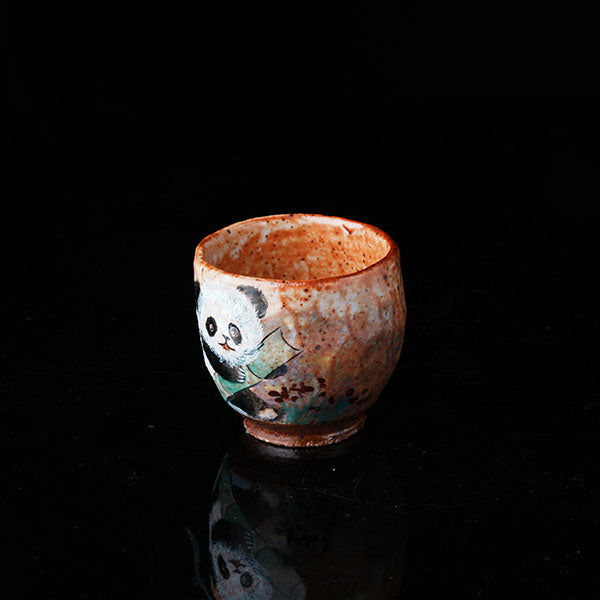 Shinoyaki-Jade Stick Panda Teacup Chaliland