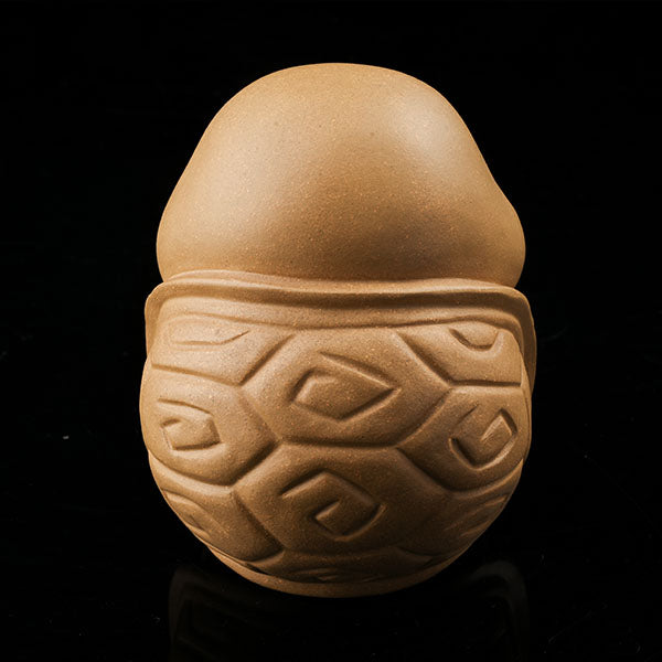 This is a cute little turtle tea pet.