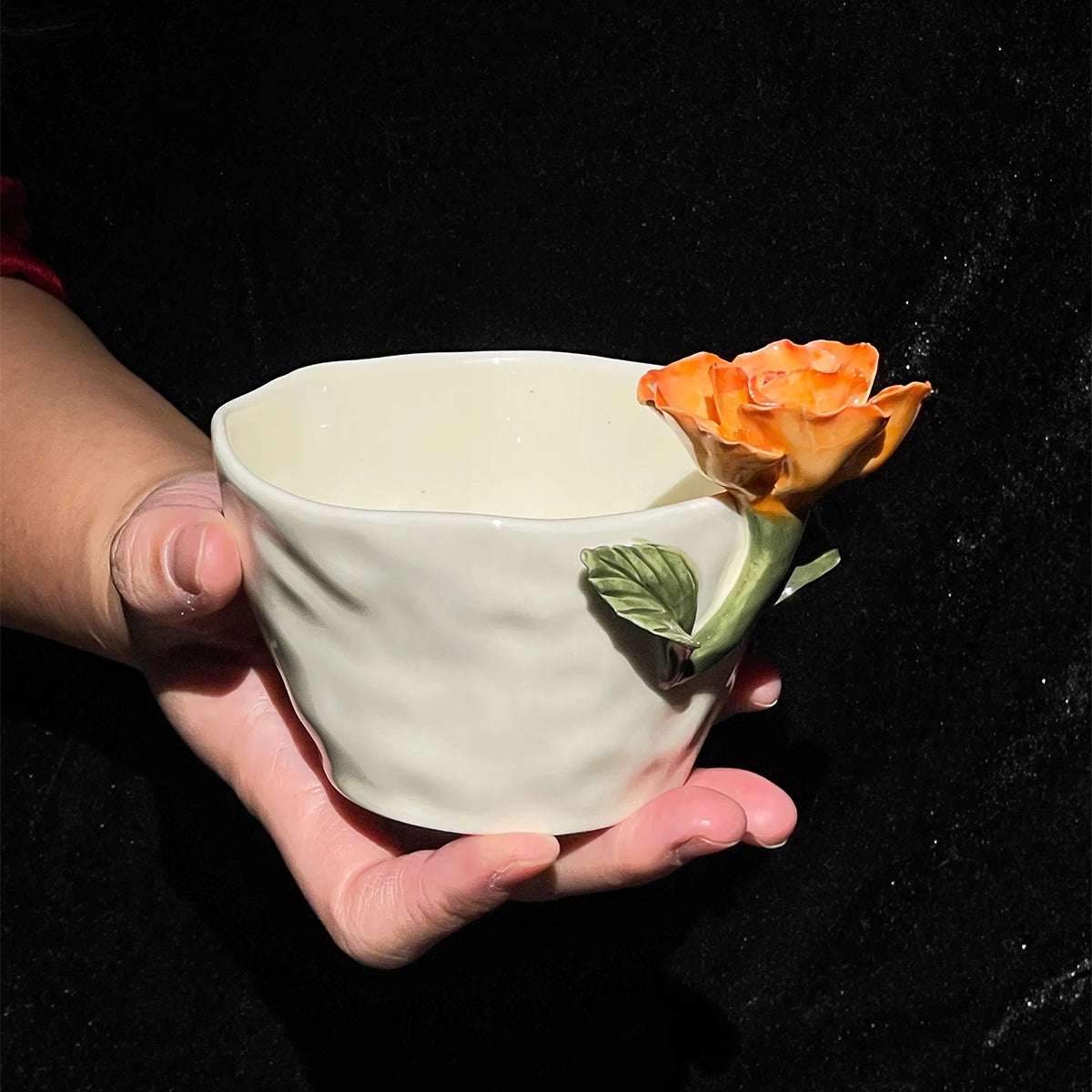3D ceramic flower tea cup Chaliland