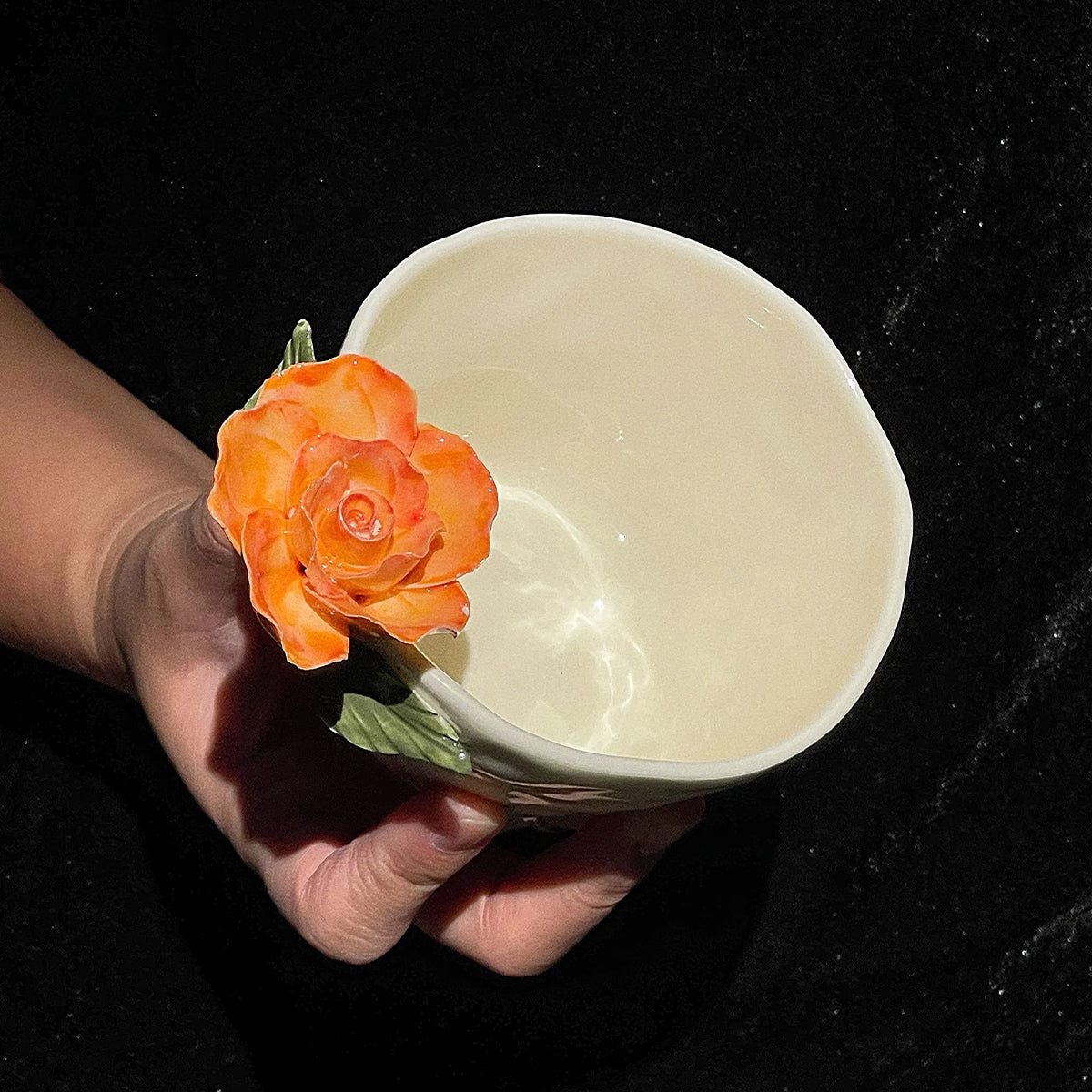 3D ceramic flower tea cup Chaliland