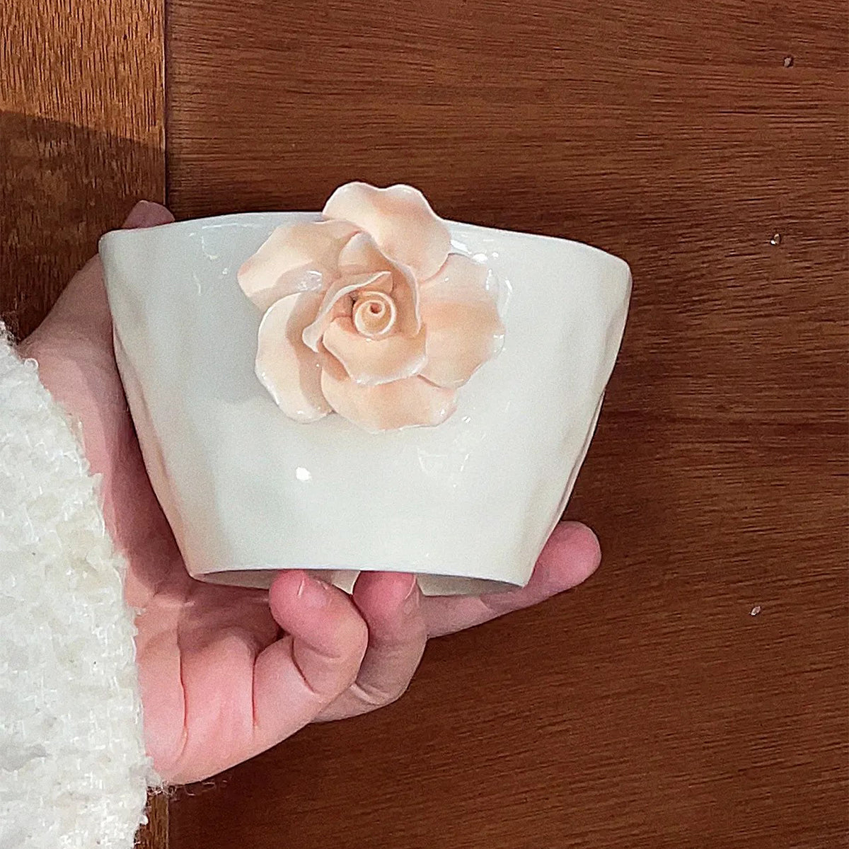 3D ceramic flower tea cup Chaliland