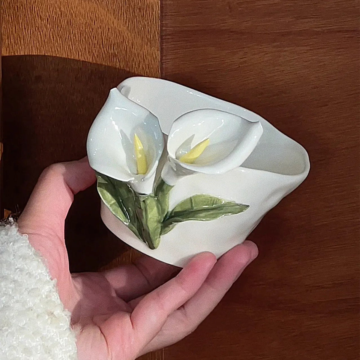 3D ceramic flower tea cup Chaliland