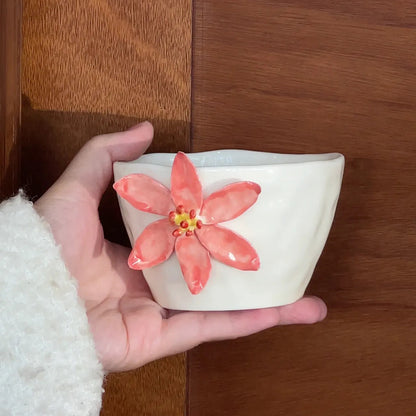 3D ceramic flower tea cup Chaliland