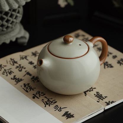 Ru Kiln-Beige Ru Kiln Xi Shi Teapot 250ml Chaliland