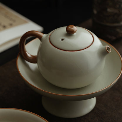Ru Kiln-Beige Ru Kiln Xi Shi Teapot 250ml Chaliland