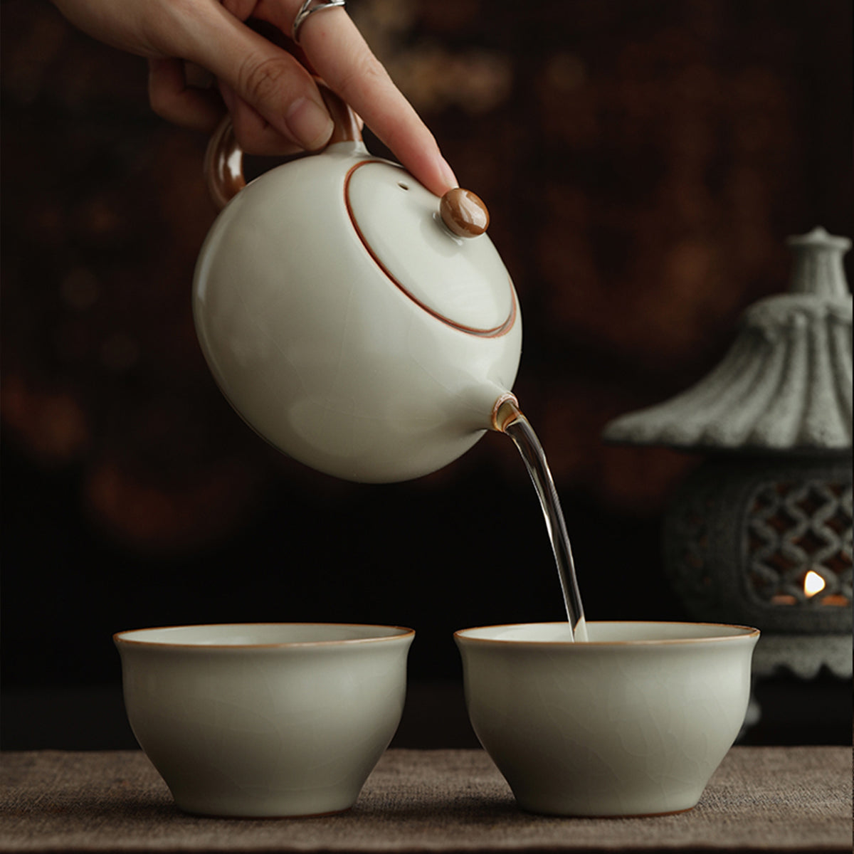Ru Kiln-Beige Ru Kiln Xi Shi Teapot 250ml Chaliland