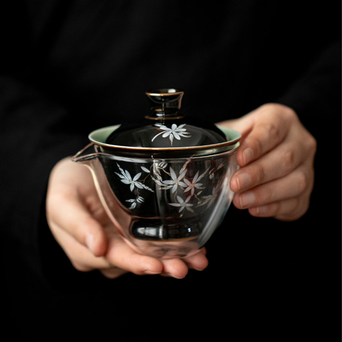 porcelain-Black Walnut Blossom Portable Tea Set Chaliland