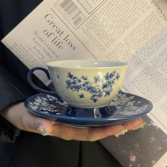 Blue and white porcelain retro teacup Chaliland