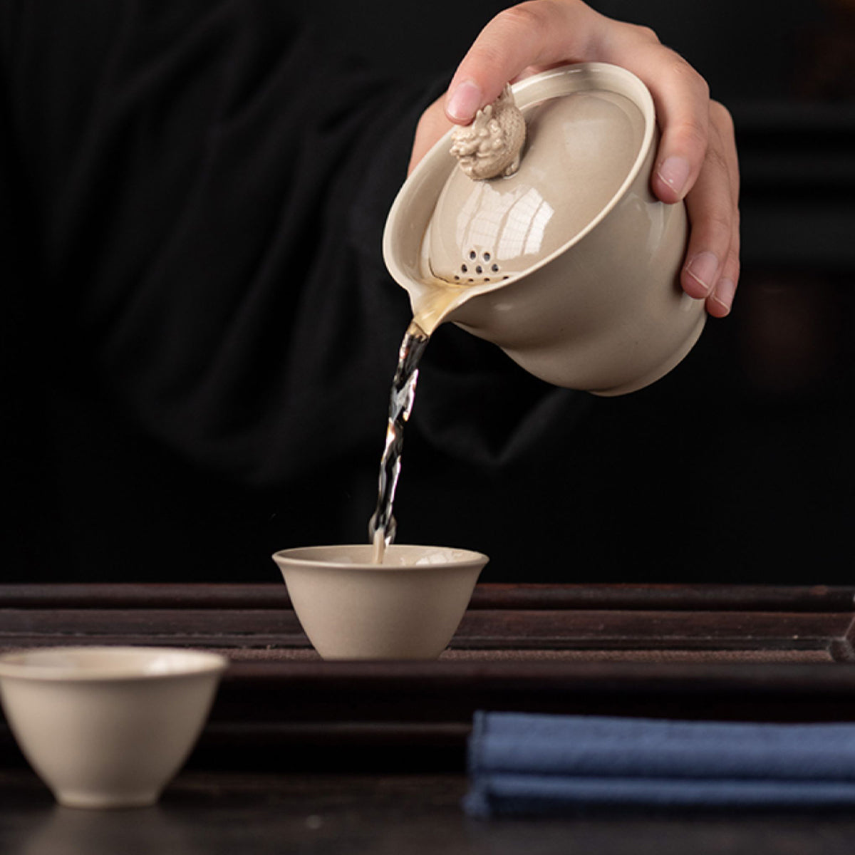 Burnt plant ash xiaoshi travel tea set Chaliland