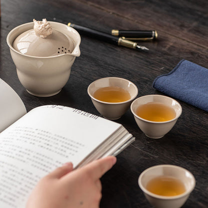 Burnt plant ash xiaoshi travel tea set Chaliland