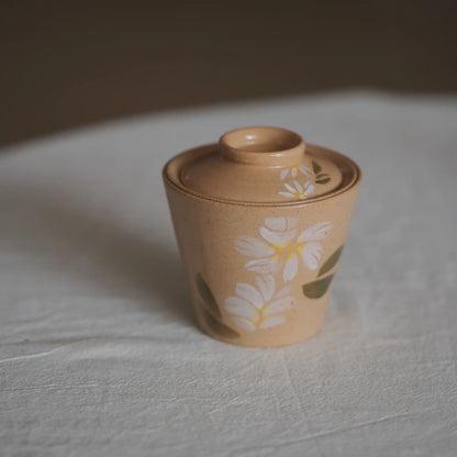 Camellia hand-painted gaiwan cup