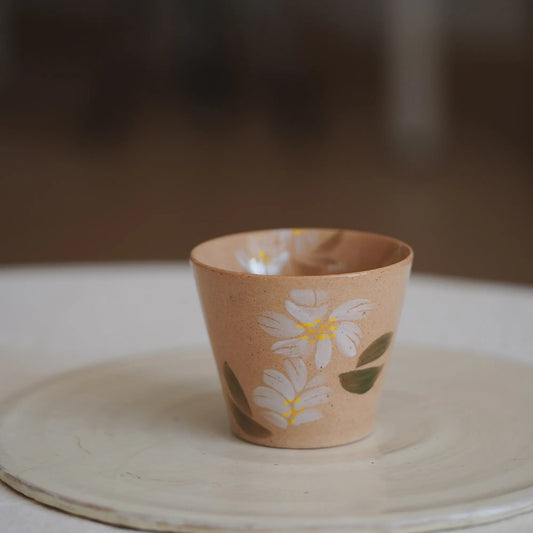Camellia hand-painted gaiwan cup