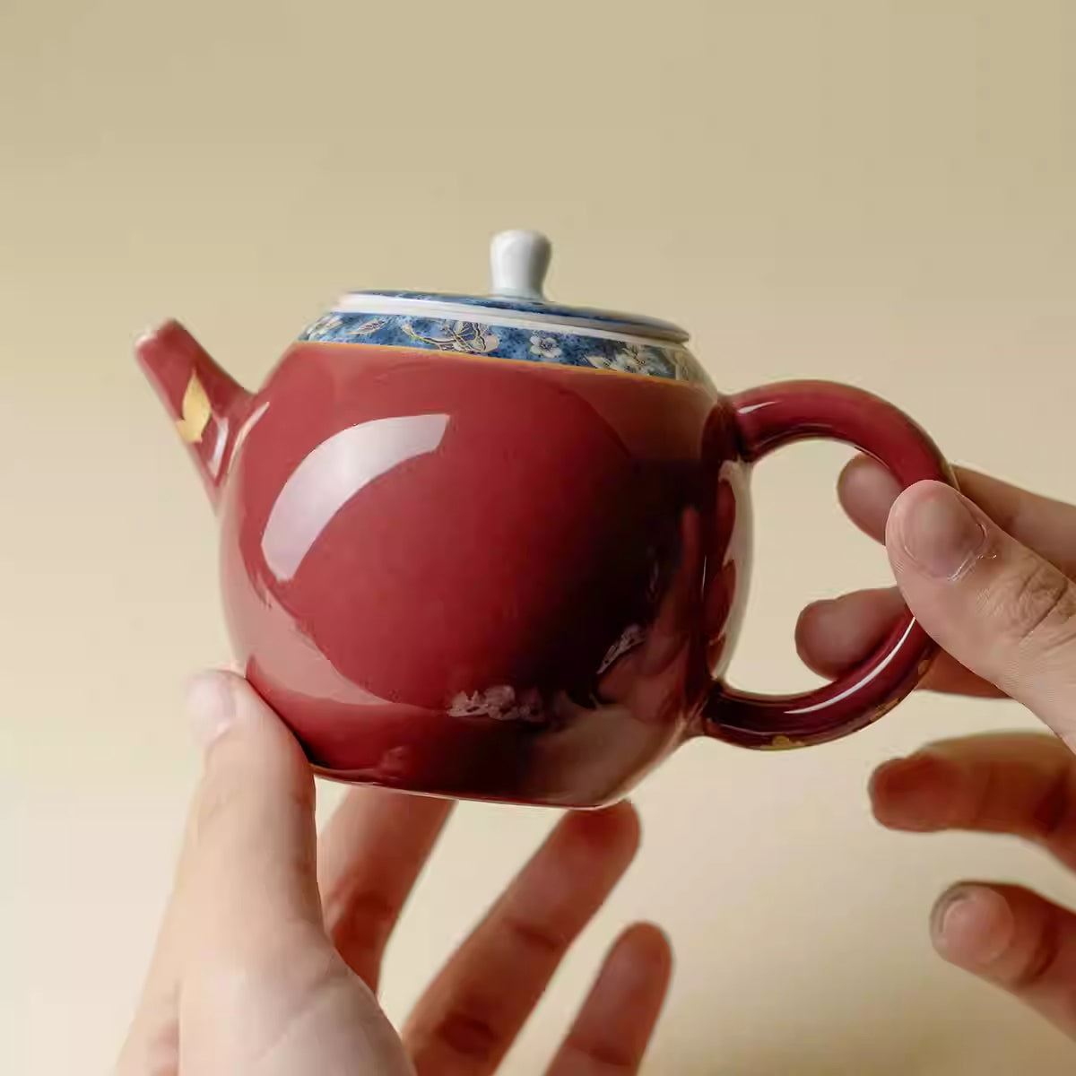 Ceramic - Butterfly Love Dragon and Phoenix Teapot - 150ml Chaliland