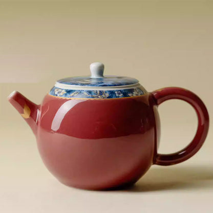 Ceramic - Butterfly Love Dragon and Phoenix Teapot - 150ml Chaliland