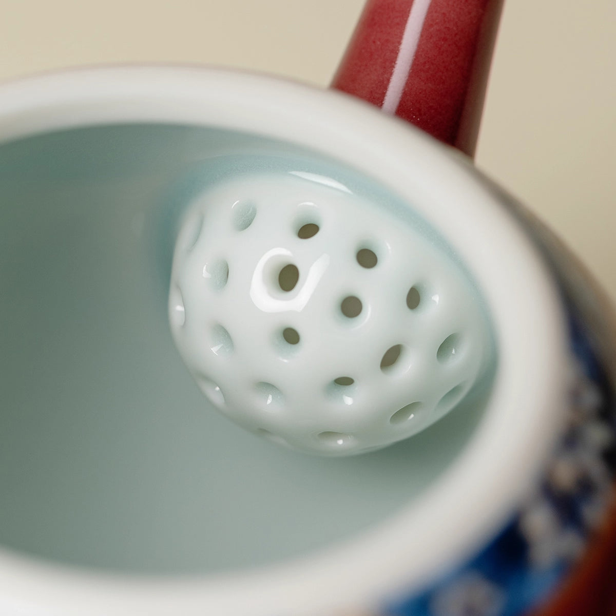 Ceramic - Butterfly Love Dragon and Phoenix Teapot - 150ml Chaliland