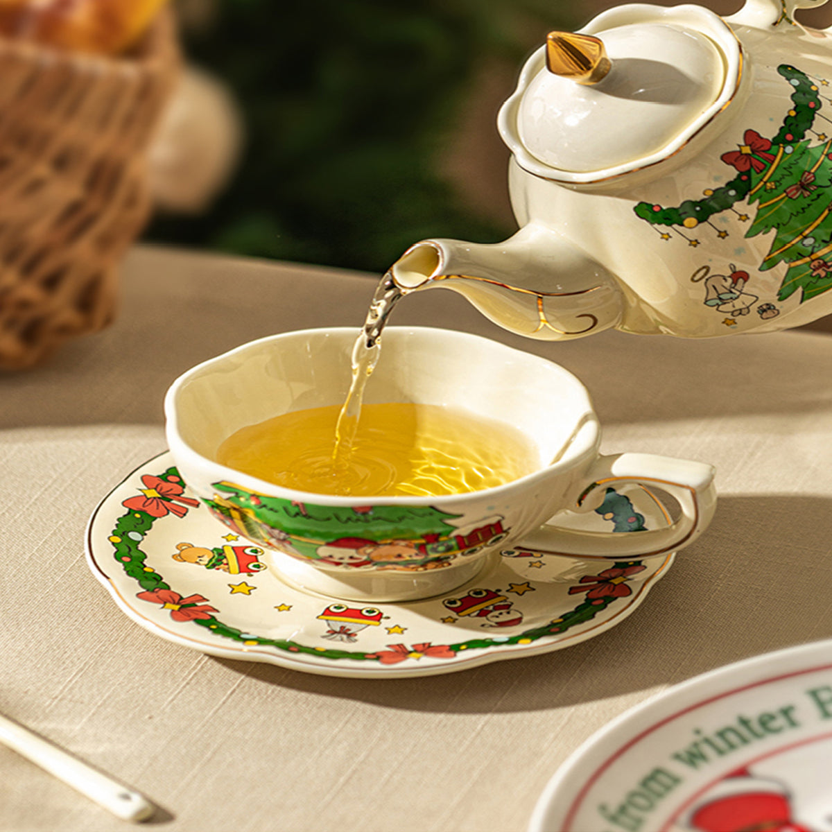 Ceramic - Christmas Letter Vase 870ml Chaliland