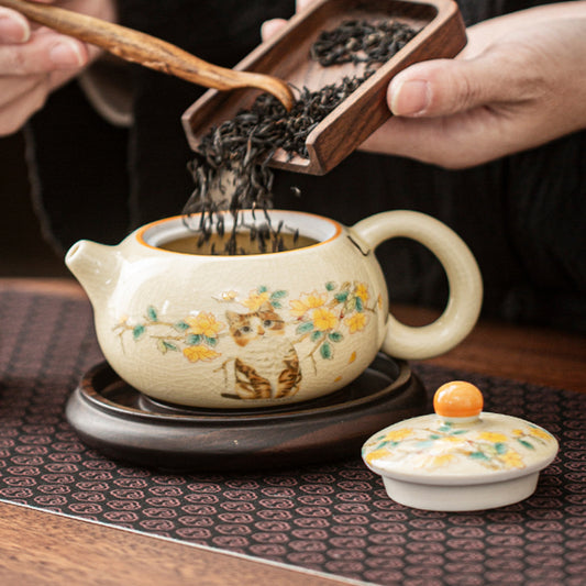 Ceramic - Cute Cat Xishi Vase - 200ml Chaliland