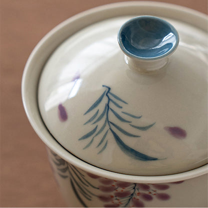 Ceramic - Hand-painted Wisteria Flower Chaliland