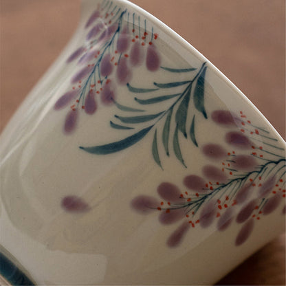 Ceramic - Hand-painted Wisteria Flower Chaliland