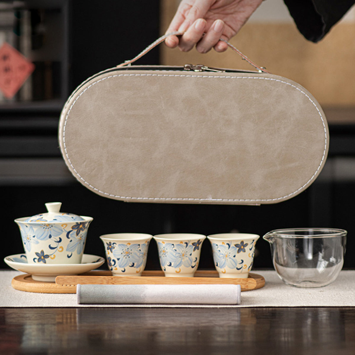 Ceramic - Linglan Lily Portable Tea Set 160ml Chaliland