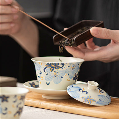 Ceramic - Linglan Lily Portable Tea Set 160ml Chaliland