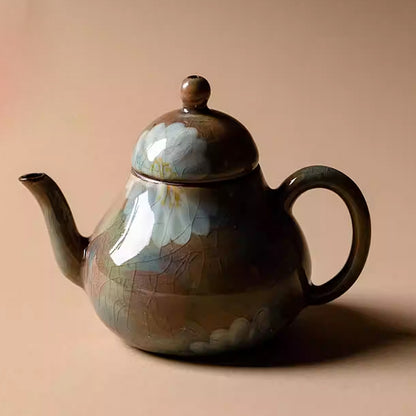 Ceramic - Menthol Glaze - Daisies - Siting Pot - 100ml Chaliland