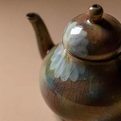 Ceramic - Menthol Glaze - Daisies - Siting Pot - 100ml Chaliland