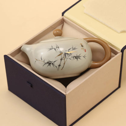 Ceramic - Misty Valley Chinese Retro Xi Shi Pot - 200ml Chaliland