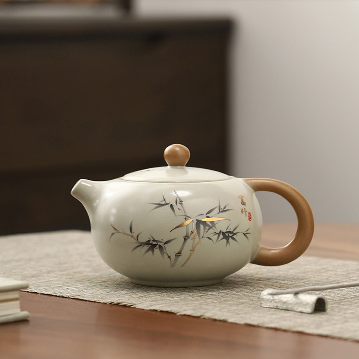 Ceramic - Misty Valley Chinese Retro Xi Shi Pot - 200ml Chaliland