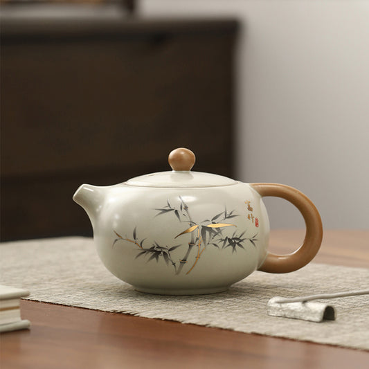 Ceramic - Misty Valley Chinese Retro Xi Shi Pot - 200ml Chaliland