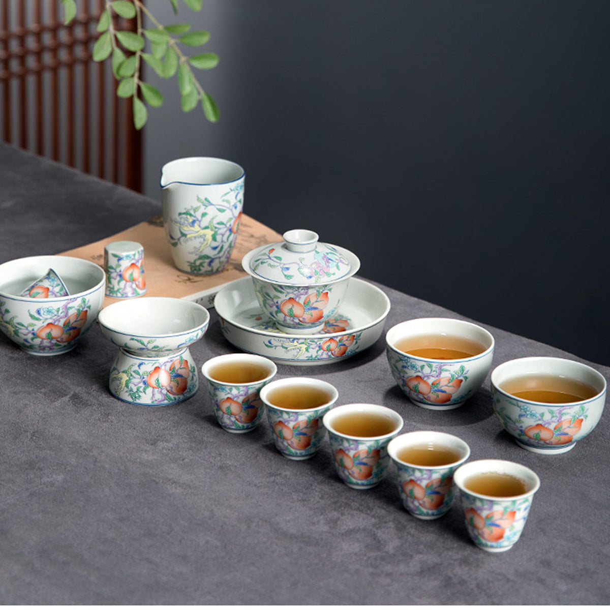 Ceramic - Peach Blossom Set Chaliland