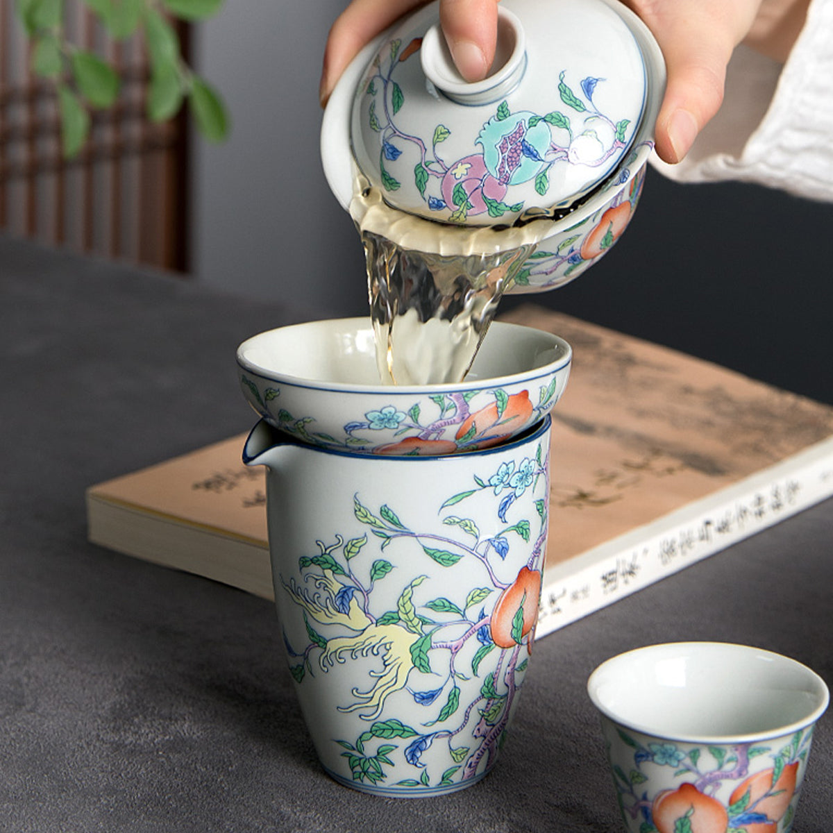 Ceramic - Peach Blossom Set Chaliland