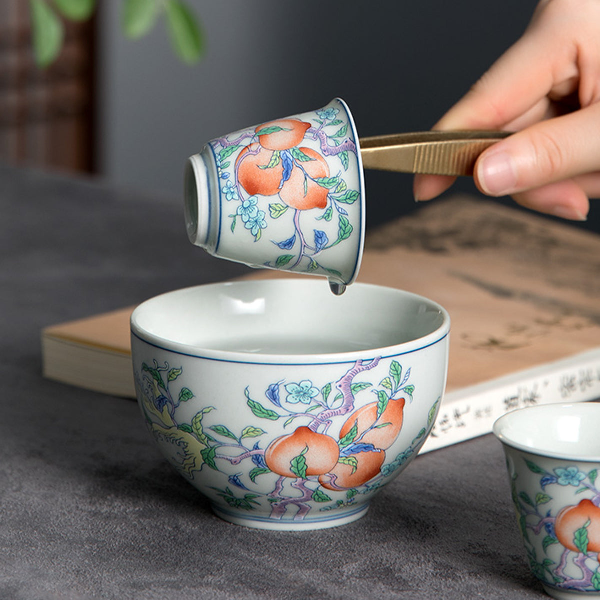 Ceramic - Peach Blossom Set Chaliland