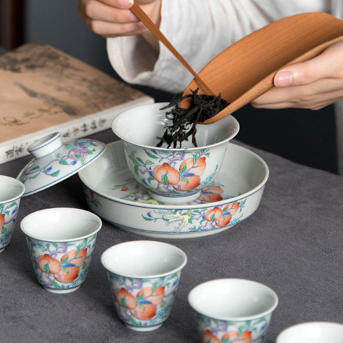 Ceramic - Peach Blossom Set Chaliland