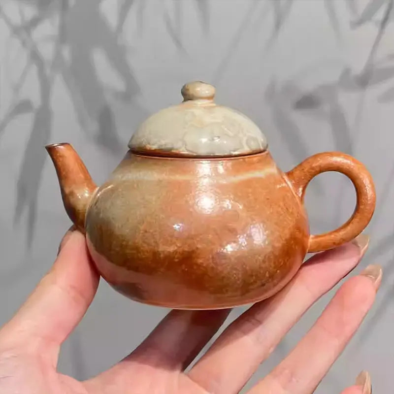 Ceramic - Small Handmade Pear-shaped Container - 130 milliliters