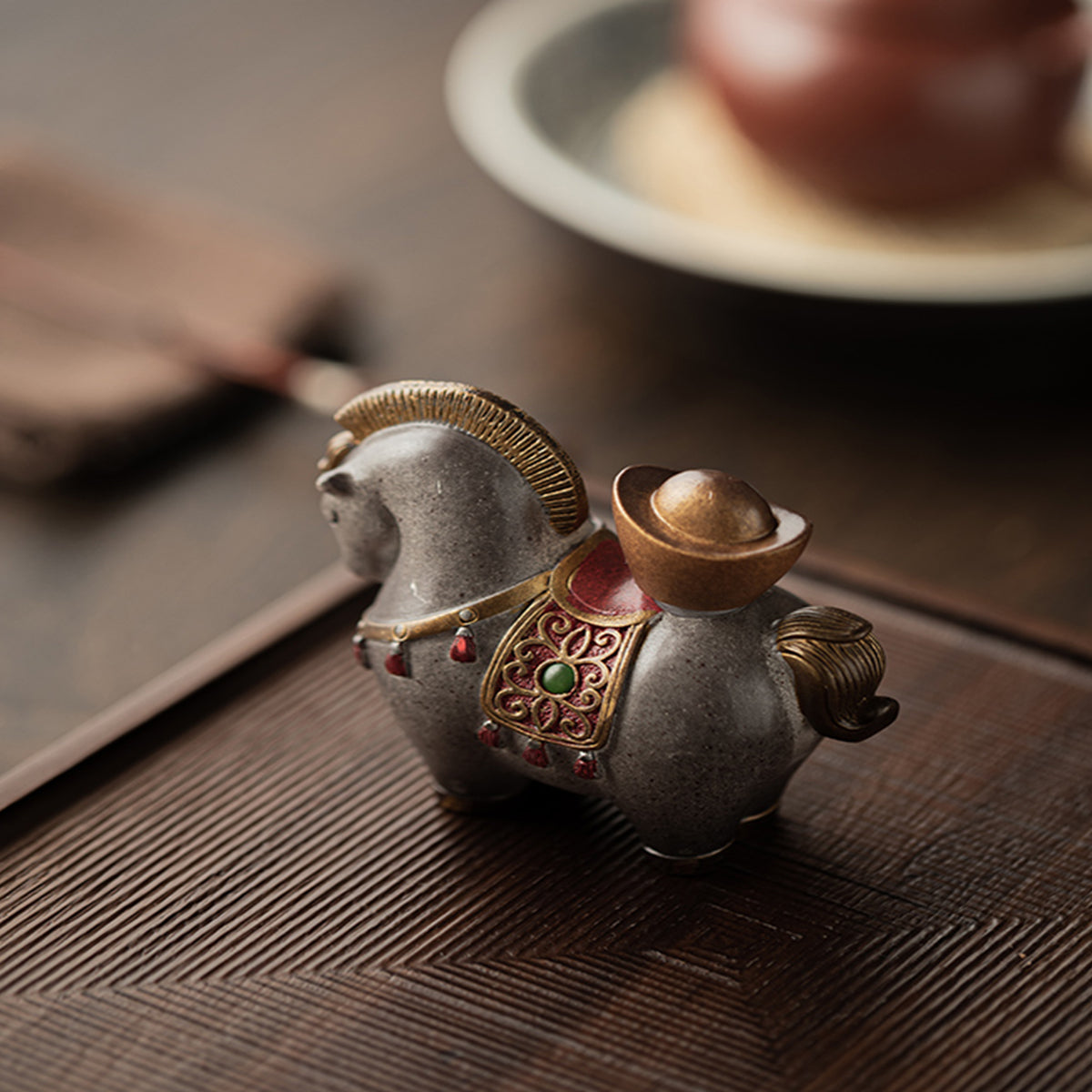 Resin - Chinese Auspicious Horse - Riding on it means getting rich soon Chaliland