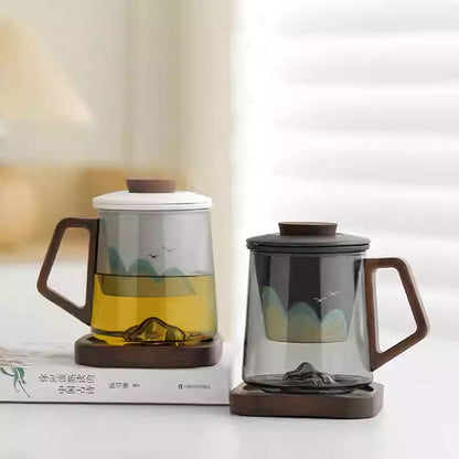 Glass-Chongshan Glass Tea Infuser Bottle 450ml Chaliland