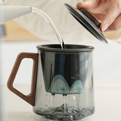 Glass-Chongshan Glass Tea Infuser Bottle 450ml Chaliland