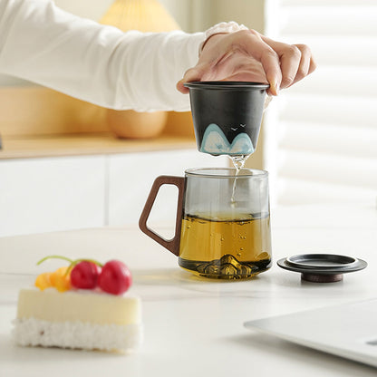 Glass-Chongshan Glass Tea Infuser Bottle 450ml Chaliland