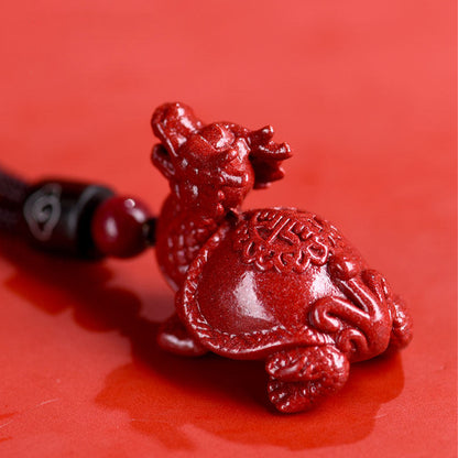 Cinnabar Dragon Turtle Pendant2 Chaliland