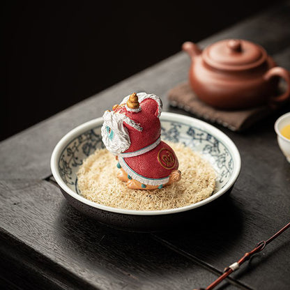 Resin-Color-changing tea pet, the lion of fortune and prosperity. Chaliland